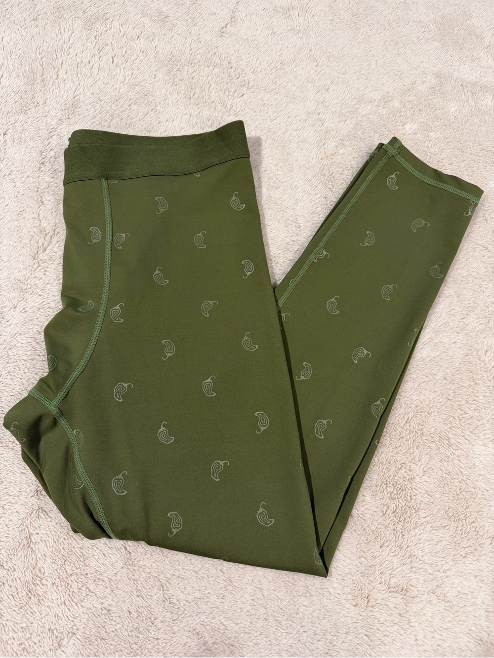 chipotle green chili pepper leggings extra large